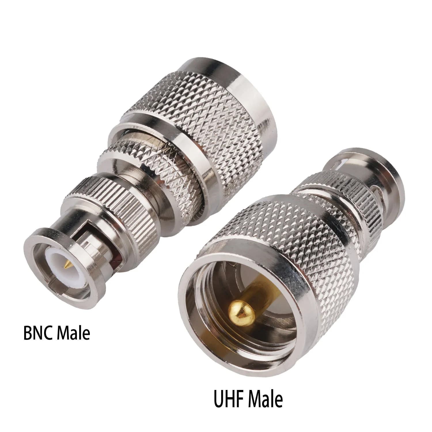 BNC Male to UHF Male SO-239 RF Coaxial Adapter