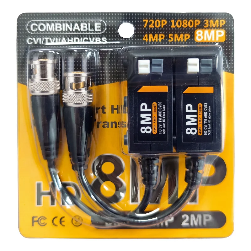 8MP HD Twisted Pair Video Transmitter BNC to UTP