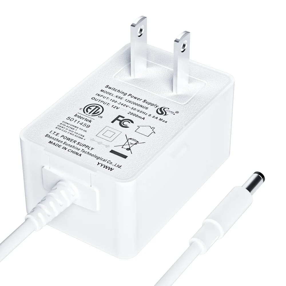 24V 1A Power Supply Adapter UL CE CCTV Camera