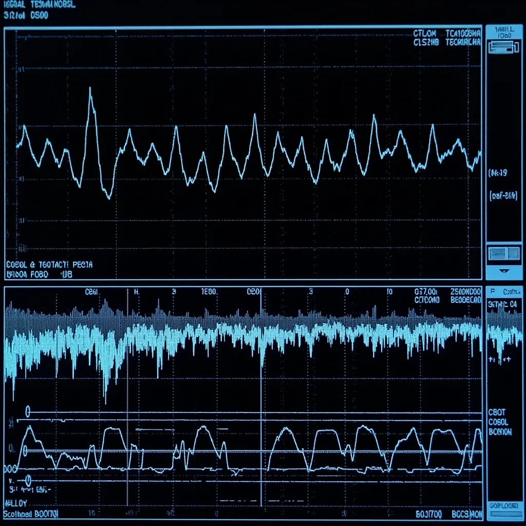 Oscilloscope showing clean video signal waveform vs distorted signal