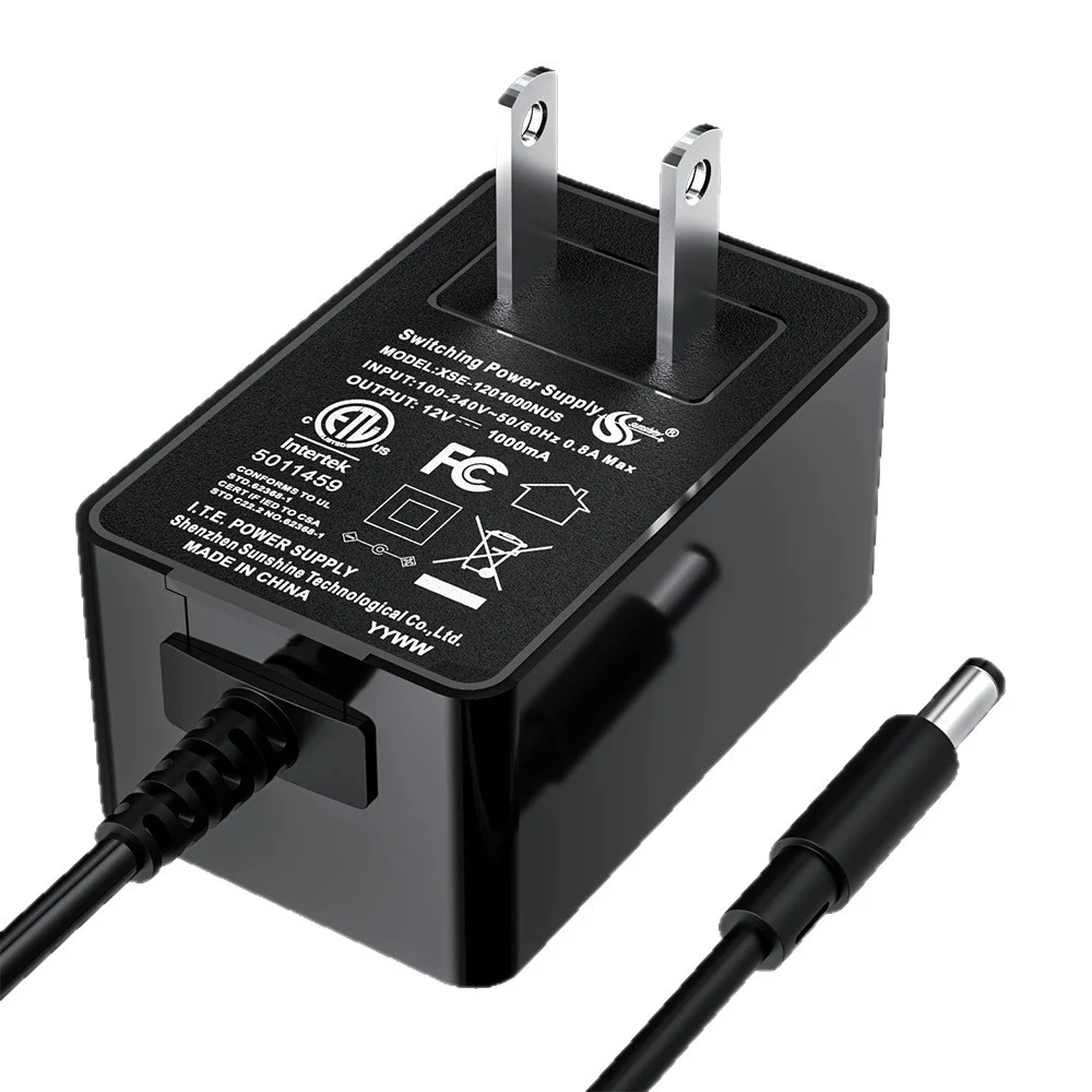 12V 1A Power Supply Adapter UL CE CCTV Camera