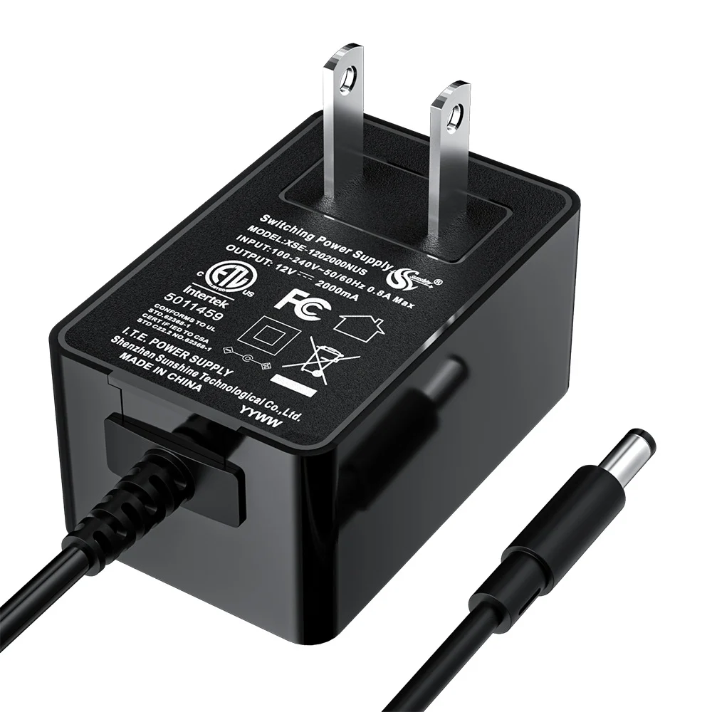 12V 2A Power Supply Adapter UL CE CCTV Camera